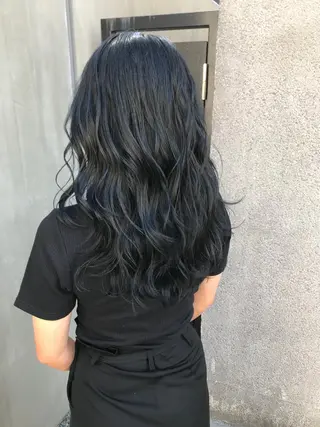 ロング カラー 赤み消し韓国ヘア レイヤー縮毛🤍渡邉のヘアスタイル