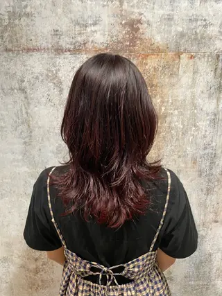 セミロング カラー 【お洒落パーマ】 Elme　肥塚康汰郎のヘアスタイル