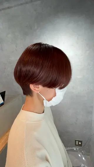 ショート 小山洋次/阪急茨木/ 透明感カラーショートのヘアスタイル