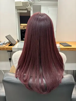 セミロング カラー 小玉 彰哉のヘアスタイル
