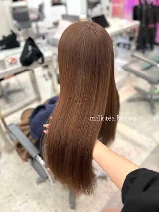 ロング カラー MEI🎀つやカラー 🎀レイヤー🎀渋谷のヘアスタイル