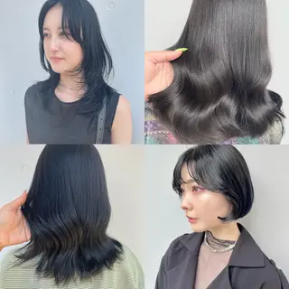 セミロング カラー もにか🌞原宿/渋谷 🌝ブリーチカラーのヘアスタイル