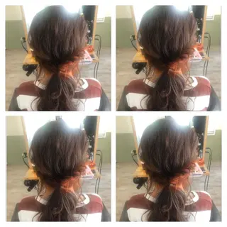 ミディアム カラー ヘアアレンジ Cuore 清尾 浩昭のヘアスタイル