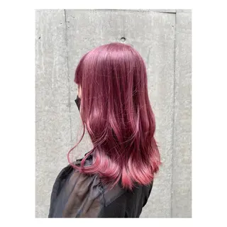 セミロング カラー 菊池大一 溝の口パーマのヘアスタイル