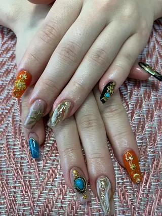 ネイル rukianail 新里のネイルデザイン