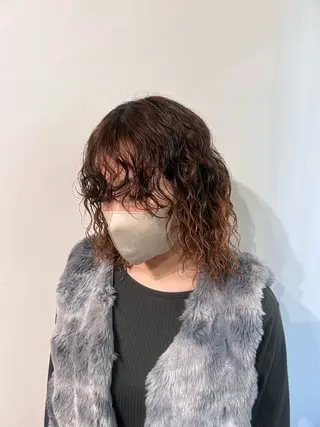 ミディアム パーマ 𝙎𝙚𝙞𝙧𝙖 ☆カット/パーマのヘアスタイル