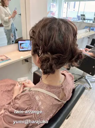 ミディアム カラー パーマ ヘアアレンジ メンズ ワット 原宿のヘアスタイル
