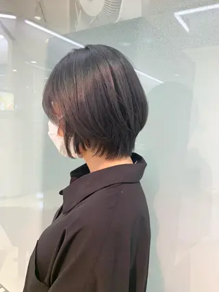 ショート カラー 似合わせカラー/艶 髪質改善/ヨシザキのヘアスタイル