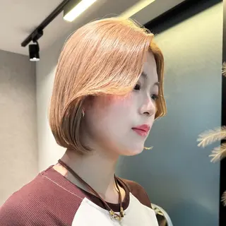 ミディアム カラー GO TODAY シェアサロン 原宿Verno店所属・髪質改善/ブリーチ/ ボブ特化/よしきのヘアスタイル