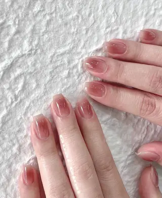 ネイル RAFFINE 月🦋🩵のネイルデザイン