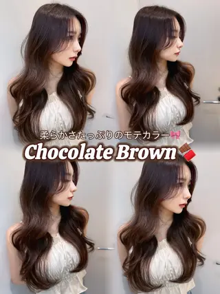 ロング カラー shion 透明感カラーのヘアスタイル