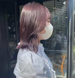 ミディアム カラー ラベンダー/レイヤー スタイル🤎mamiのヘアスタイル