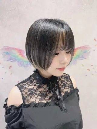 ショート カラー 韓国ヘアー🦄ྀི オタク美容師🌈山本のヘアスタイル