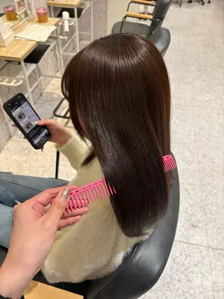 ミディアム 暖色カラー/ パリジェンヌ💟みくのヘアスタイル