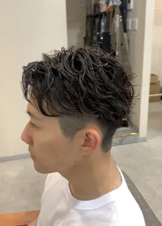 ショート パーマ メンズ クセを最大限に活かす メンズパーマ奈良大祐のヘアスタイル