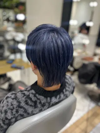 ショート カラー メンズ 栄/透明感ツヤカラー /Kahoのヘアスタイル