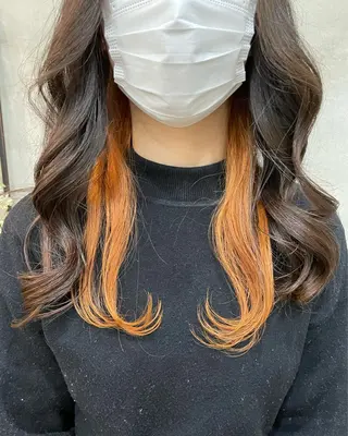 ロング カラー 【ピンク/韓国ヘア/ ヘアセット】亜海のヘアスタイル