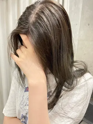 セミロング カラー 表参道/赤み無し 透明感 colorのヘアスタイル