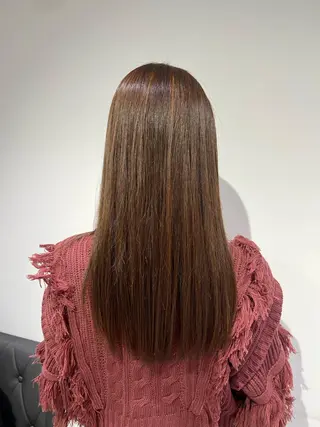 セミロング パーマ 【暖色カラー特化】 中山由梨のヘアスタイル