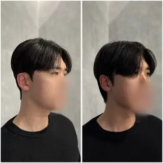 ショート パーマ メンズ 韓国メンズヘア/ ダウンパーマ/歩夢のヘアスタイル