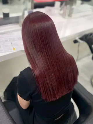 ロング カラー ヘアアレンジ 暖色・髪質改善🍒 吉武杏莉のヘアスタイル