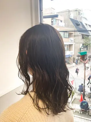 ミディアム カラー パーマ ヘアアレンジ メンズパーマの巨匠 鈴木純のヘアスタイル