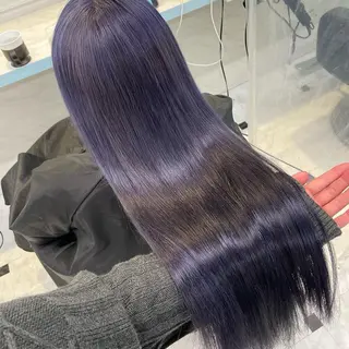 カラー 💙ハイトーン韓国風 色白ヘア💙manaのヘアスタイル