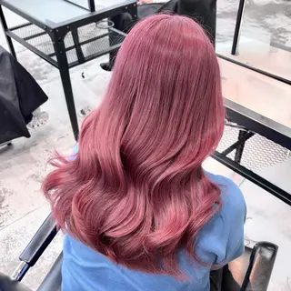 セミロング カラー ヘアアレンジ 🎀モテ暖色× エクステ🎀あかりのヘアスタイル