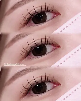 マツエク・マツパ 🤍束感マツエク /難波/moe/🤍のマツエク・マツパデザイン