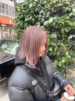 ミディアム カラー ワンホンヘア ケラチン/Kaitoのヘアスタイル