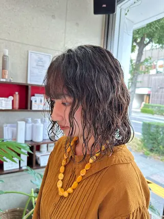 ショート ANNDER所属・遠藤惟斗/自由が丘/ 透明感カラー/パーマのヘアスタイル