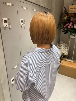 ミディアム 大久保 愛のヘアスタイル
