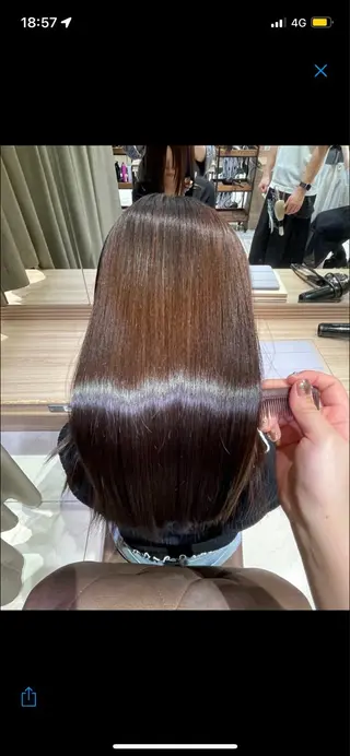 セミロング 華澄🌸カラーモデル 縮毛モデル募集中🌸のヘアスタイル