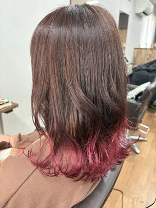 ミディアム カラー 梅澤 由衣のヘアスタイル