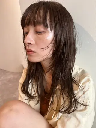 ミディアム knock所属・knock　國友 華乃のヘアスタイル