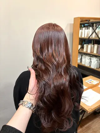 ロング カラー あべ ゆうかのヘアスタイル