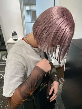 ショート カラー 🎀ミカ/レイヤー/ 韓国巻き/原宿🎀のヘアスタイル