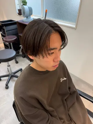 メンズ 韓国スタイル特化 ニュアンスパーマ下田のヘアスタイル