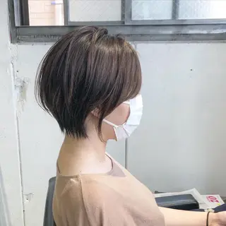 ショート カラー 当日予約🆗ショート /ハイライト/松本のヘアスタイル