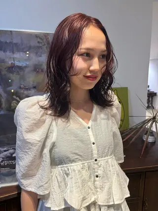 カラー 安藤楓華 fuka andoのヘアスタイル