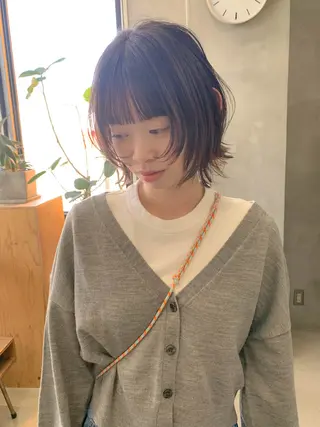 ショート 横井伴典 矢場町 メンズパーマ/カットのヘアスタイル