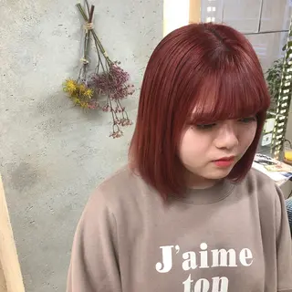 ミディアム カラー wakana 【ブリーチカラー】のヘアスタイル