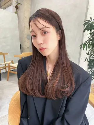 ロング カラー MUKU所属・fuka モデル募集のヘアスタイル