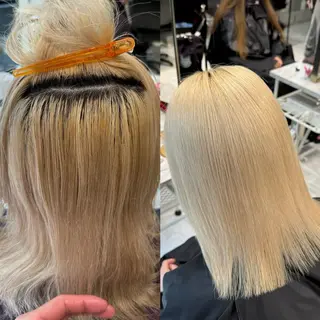 ミディアム カラー ハイトーン特化/ 複雑履歴修正/拓真のヘアスタイル