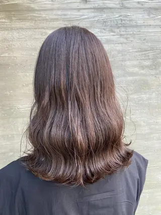 ミディアム カラー 暗髪/艶髪/Ono .のヘアスタイル