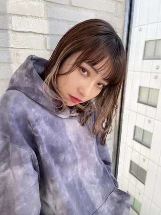 セミロング カラー angelica GARDEN所属・鈴木 駿のヘアスタイル