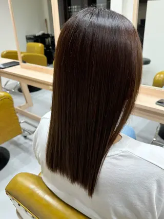 セミロング カラー 大内 カオリのヘアスタイル