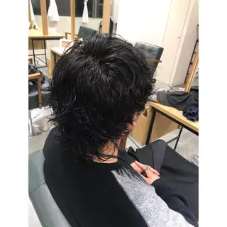 パーマ メンズ Tink　天神店所属・今村賢治/メンズ/ レイヤー✨艶カラーのヘアスタイル