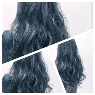 ロング カラー 田中 慎也のヘアスタイル