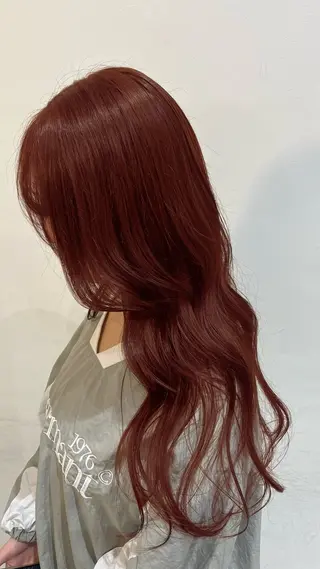 ロング カラー ふかや まりかのヘアスタイル